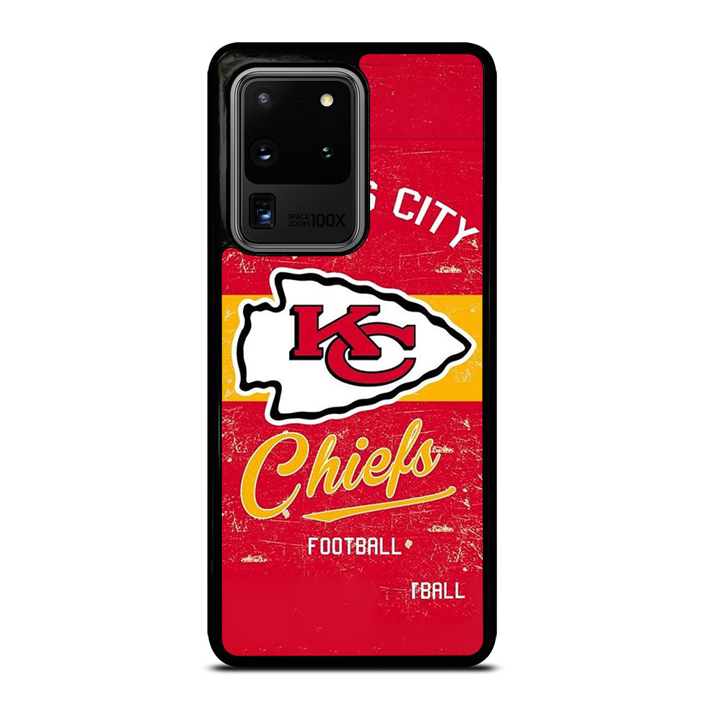 KANSAS CITY CHIEFS LOGO FOOTBALL Samsung Galaxy S20 Ultra Case Cover