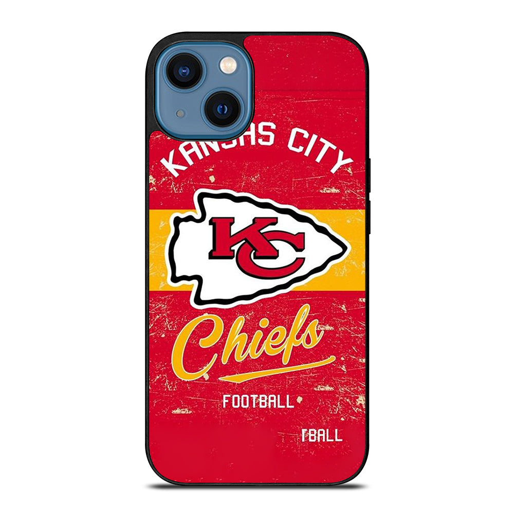 KANSAS CITY CHIEFS LOGO FOOTBALL iPhone 14 Case Cover