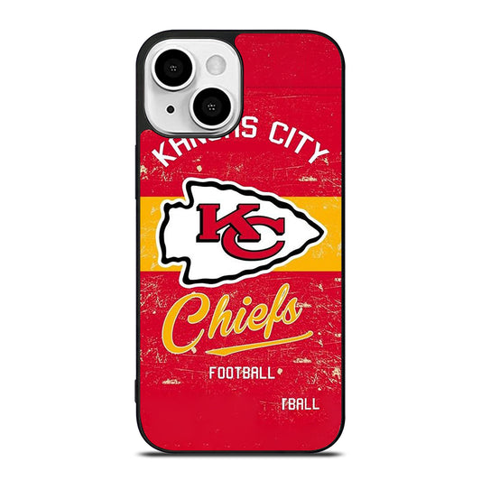 KANSAS CITY CHIEFS LOGO FOOTBALL iPhone 13 Mini Case Cover