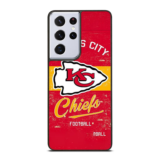 KANSAS CITY CHIEFS LOGO FOOTBALL Samsung Galaxy S21 Ultra Case Cover