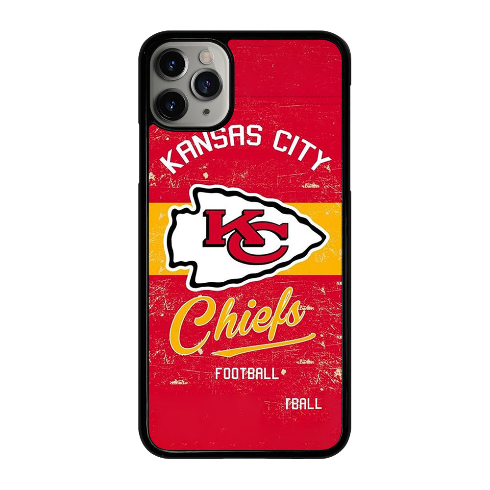 KANSAS CITY CHIEFS LOGO FOOTBALL iPhone 11 Pro Max Case Cover