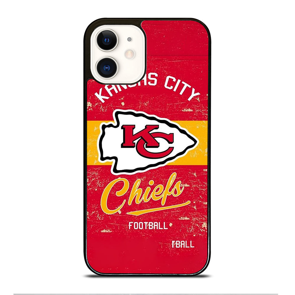 KANSAS CITY CHIEFS LOGO FOOTBALL iPhone 12 Case Cover