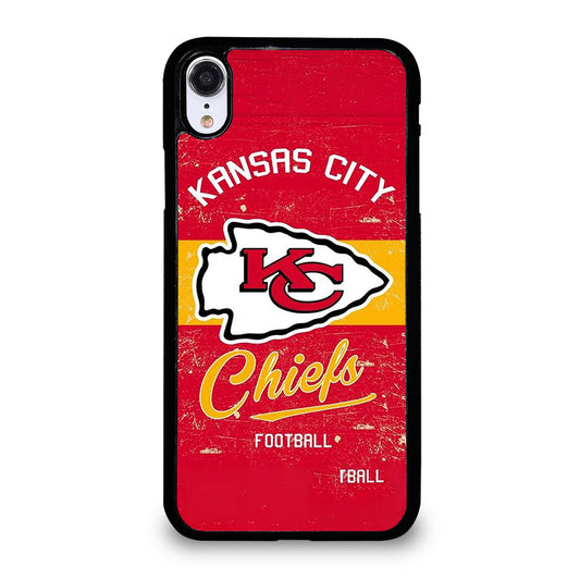 KANSAS CITY CHIEFS LOGO FOOTBALL iPhone XR Case Cover