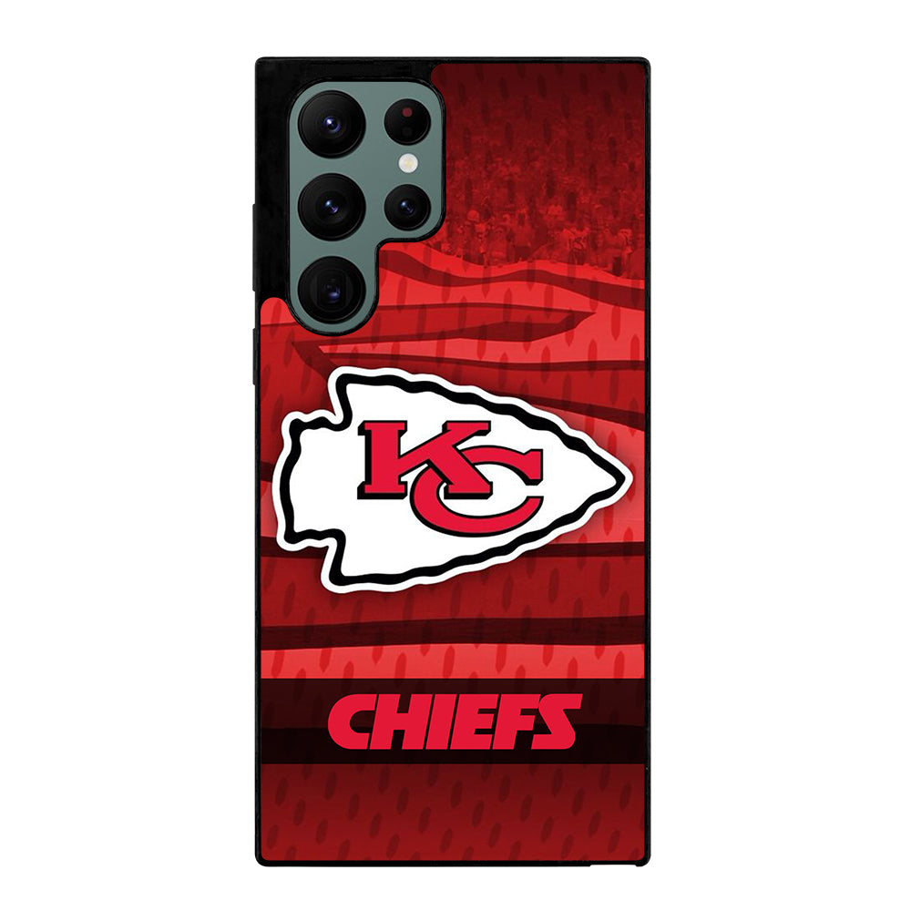 KANSAS CITY CHIEFS NFL LOGO FOOTBALL Samsung Galaxy S22 Ultra Case Cover