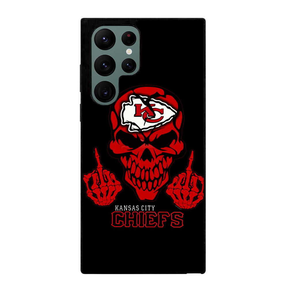 KANSAS CITY CHIEFS SKULL LOGO Samsung Galaxy S22 Ultra Case Cover