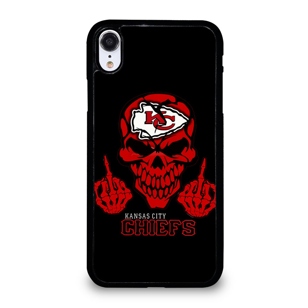 KANSAS CITY CHIEFS SKULL LOGO iPhone XR Case Cover