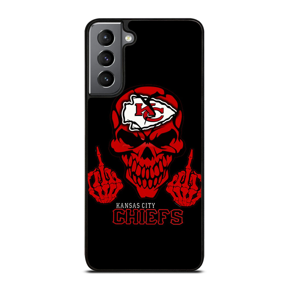 KANSAS CITY CHIEFS SKULL LOGO Samsung Galaxy S21 Plus Case Cover