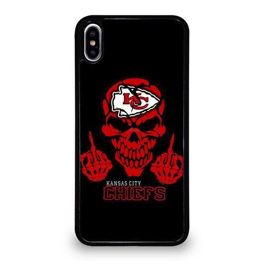 KANSAS CITY CHIEFS SKULL LOGO iPhone XS Max Case Cover