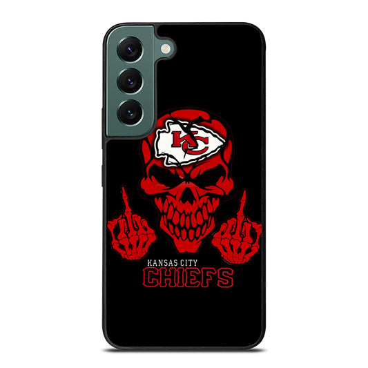 KANSAS CITY CHIEFS SKULL LOGO Samsung Galaxy S22 Case Cover