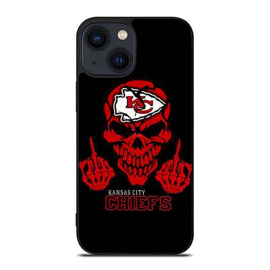 KANSAS CITY CHIEFS SKULL LOGO iPhone 14 Plus Case Cover