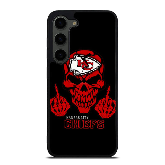KANSAS CITY CHIEFS SKULL LOGO Samsung Galaxy S23 Plus Case Cover
