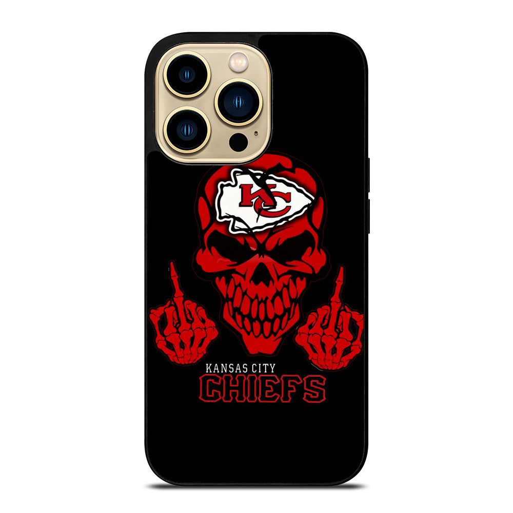 KANSAS CITY CHIEFS SKULL LOGO iPhone 14 Pro Max Case Cover