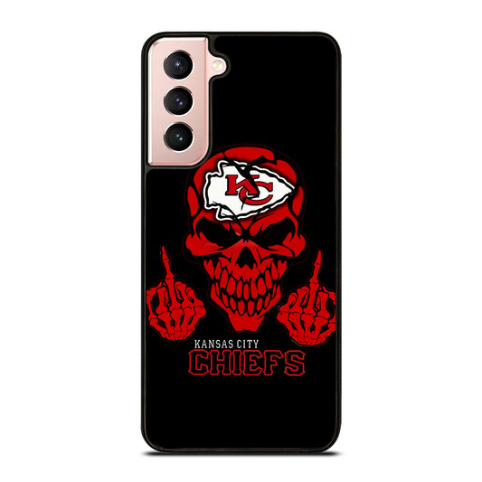 KANSAS CITY CHIEFS SKULL LOGO Samsung Galaxy S21 Case Cover
