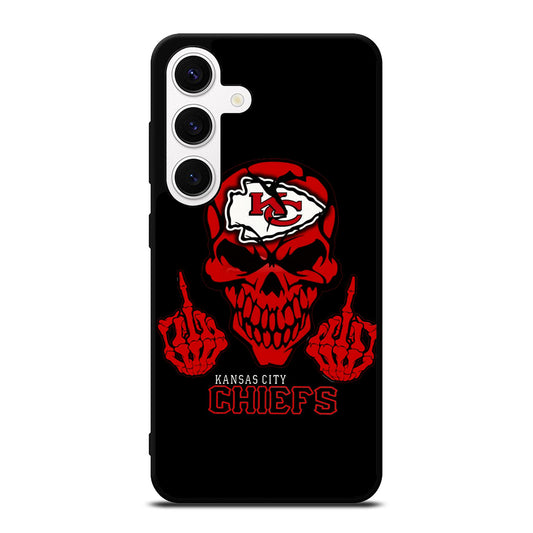 KANSAS CITY CHIEFS SKULL LOGO Samsung Galaxy S24 Case Cover