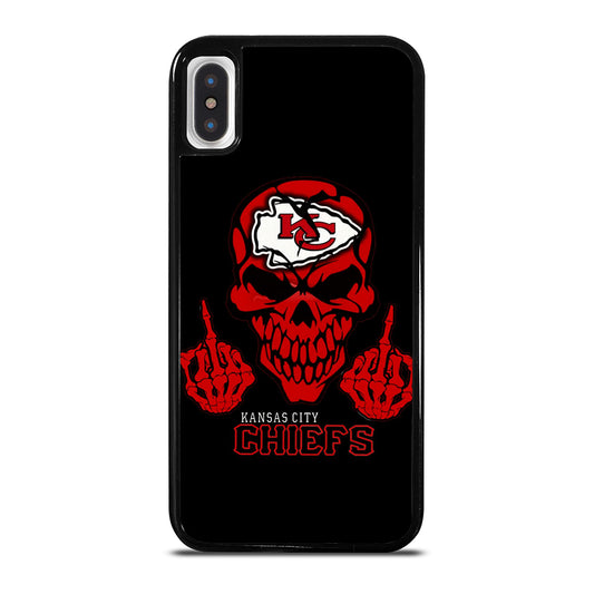 KANSAS CITY CHIEFS SKULL LOGO iPhone X / XS Case Cover