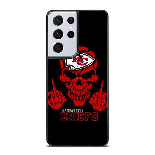 KANSAS CITY CHIEFS SKULL LOGO Samsung Galaxy S21 Ultra Case Cover