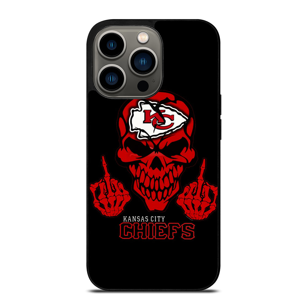 KANSAS CITY CHIEFS SKULL LOGO iPhone 13 Pro Case Cover