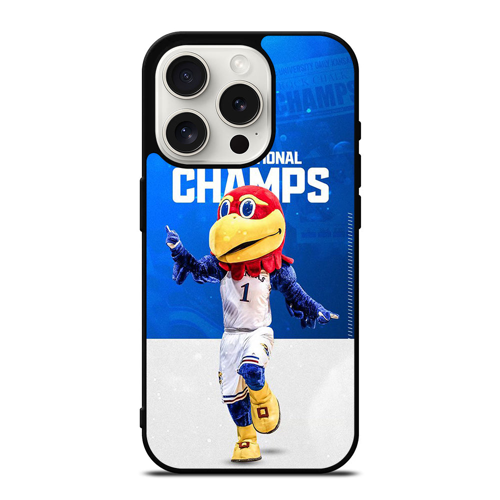 KANSAS JAYHAWKS MASCOT iPhone 15 Pro Case Cover