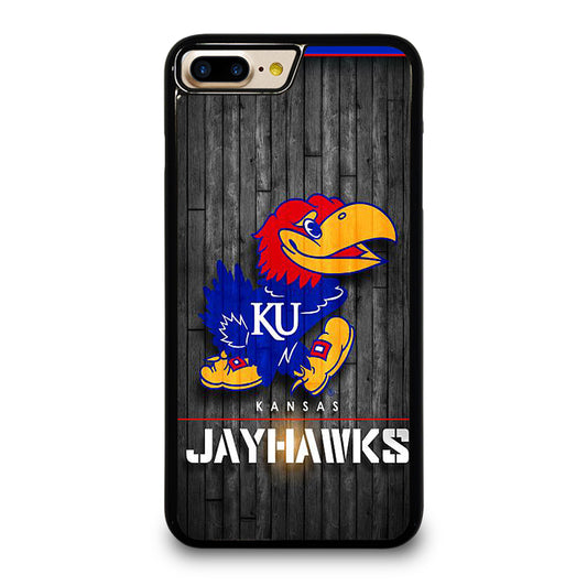 KANSAS JAYHAWKS NBA WOODEN LOGO iPhone 7 / 8 Plus Case Cover