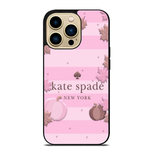 KATE SPADE PINK STRIPE iPhone 14 Pro Max Case Cover