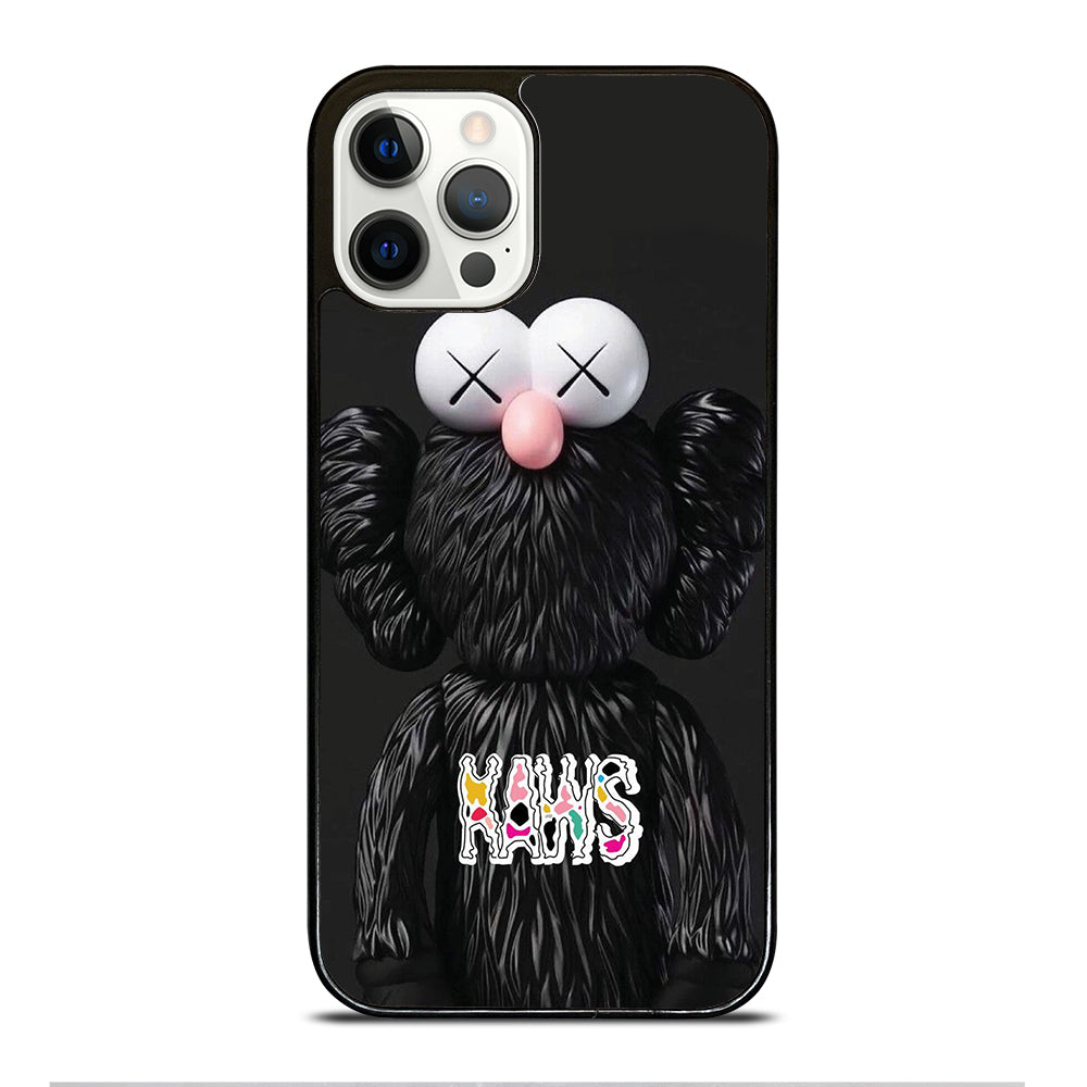 KAWS DESIGN LOGO BLACK iPhone 12 Pro Case Cover