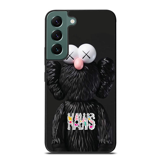 KAWS DESIGN LOGO BLACK Samsung Galaxy S22 Case Cover