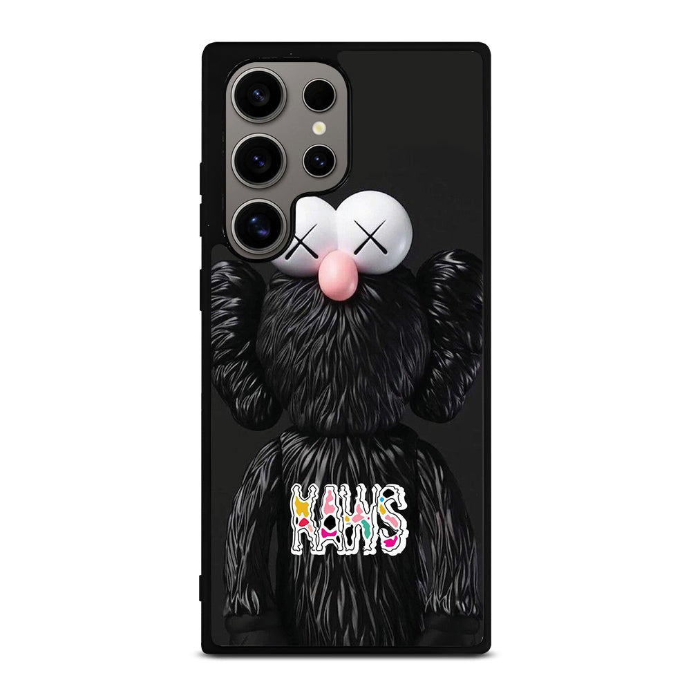 KAWS DESIGN LOGO BLACK Samsung Galaxy S24 Ultra Case Cover