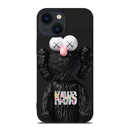KAWS DESIGN LOGO BLACK iPhone 14 Plus Case Cover