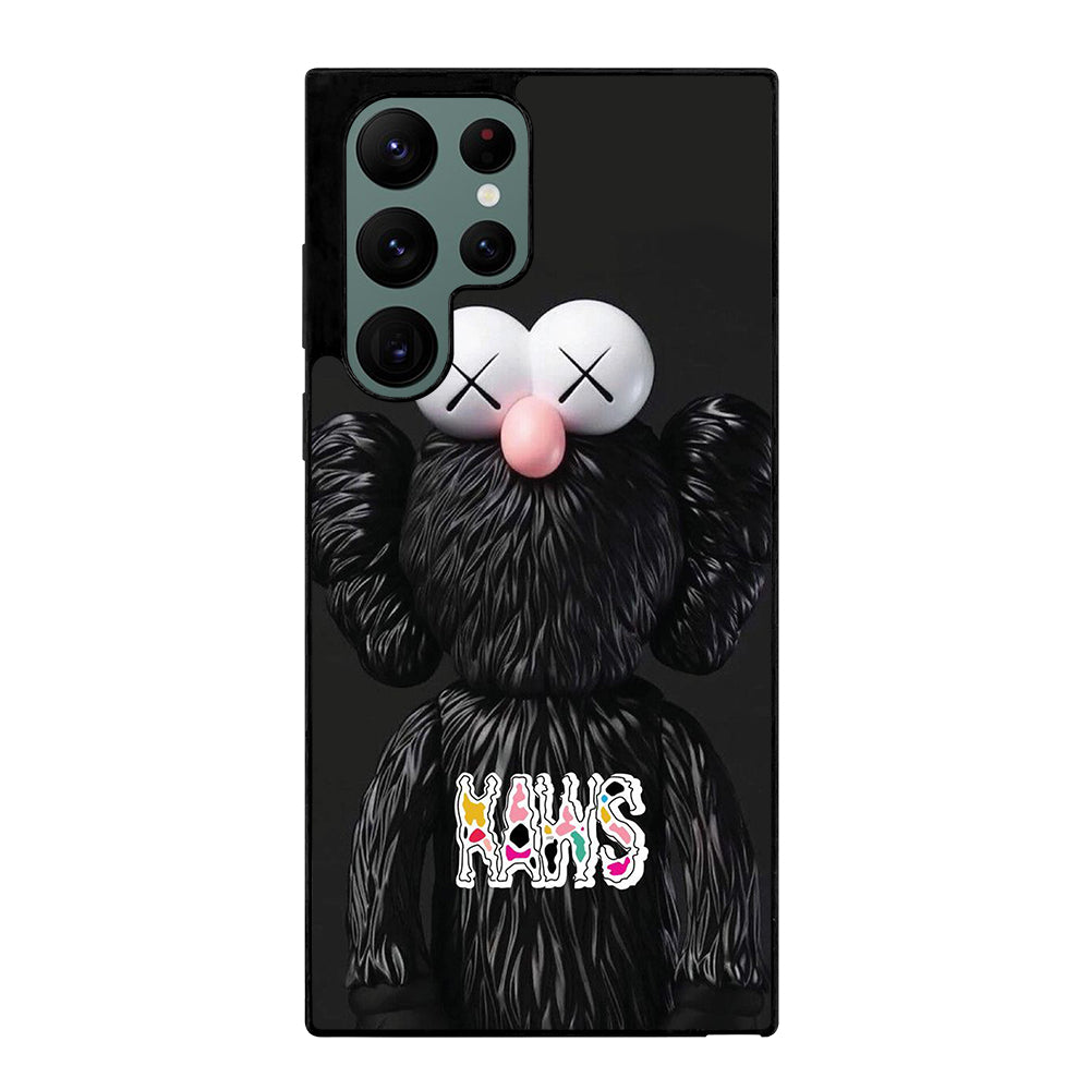 KAWS DESIGN LOGO BLACK Samsung Galaxy S22 Ultra Case Cover