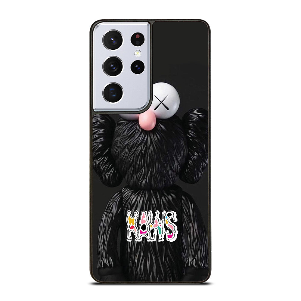 KAWS DESIGN LOGO BLACK Samsung Galaxy S21 Ultra Case Cover