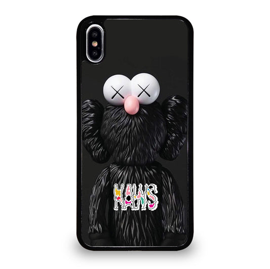 KAWS DESIGN LOGO BLACK iPhone XS Max Case Cover