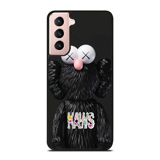 KAWS DESIGN LOGO BLACK Samsung Galaxy S21 Case Cover