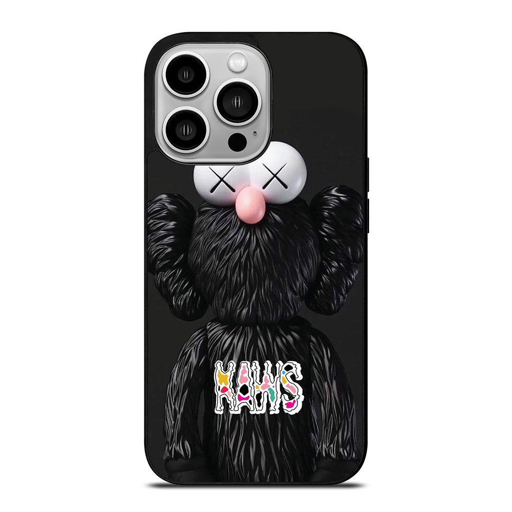 KAWS DESIGN LOGO BLACK iPhone 14 Pro Case Cover