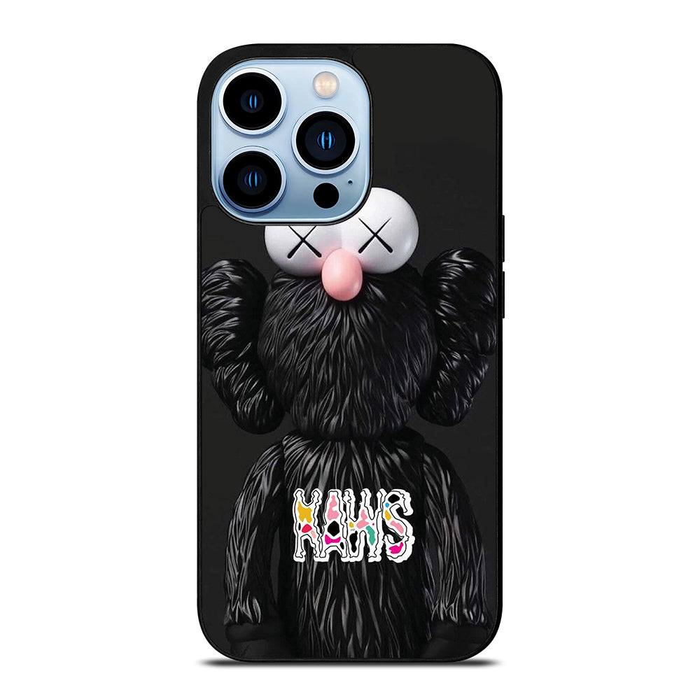 KAWS DESIGN LOGO BLACK iPhone 13 Pro Max Case Cover