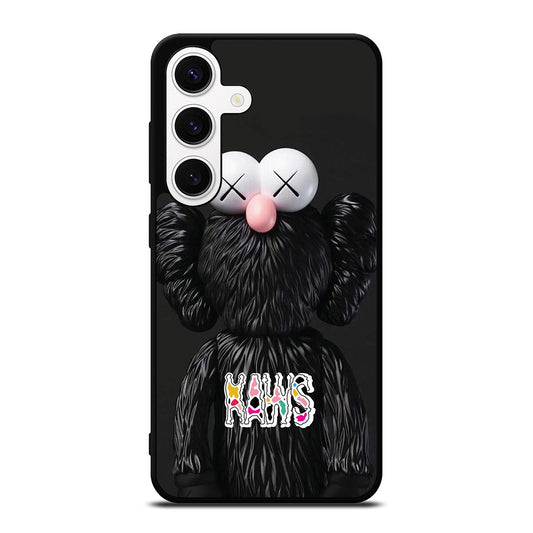 KAWS DESIGN LOGO BLACK Samsung Galaxy S24 Case Cover