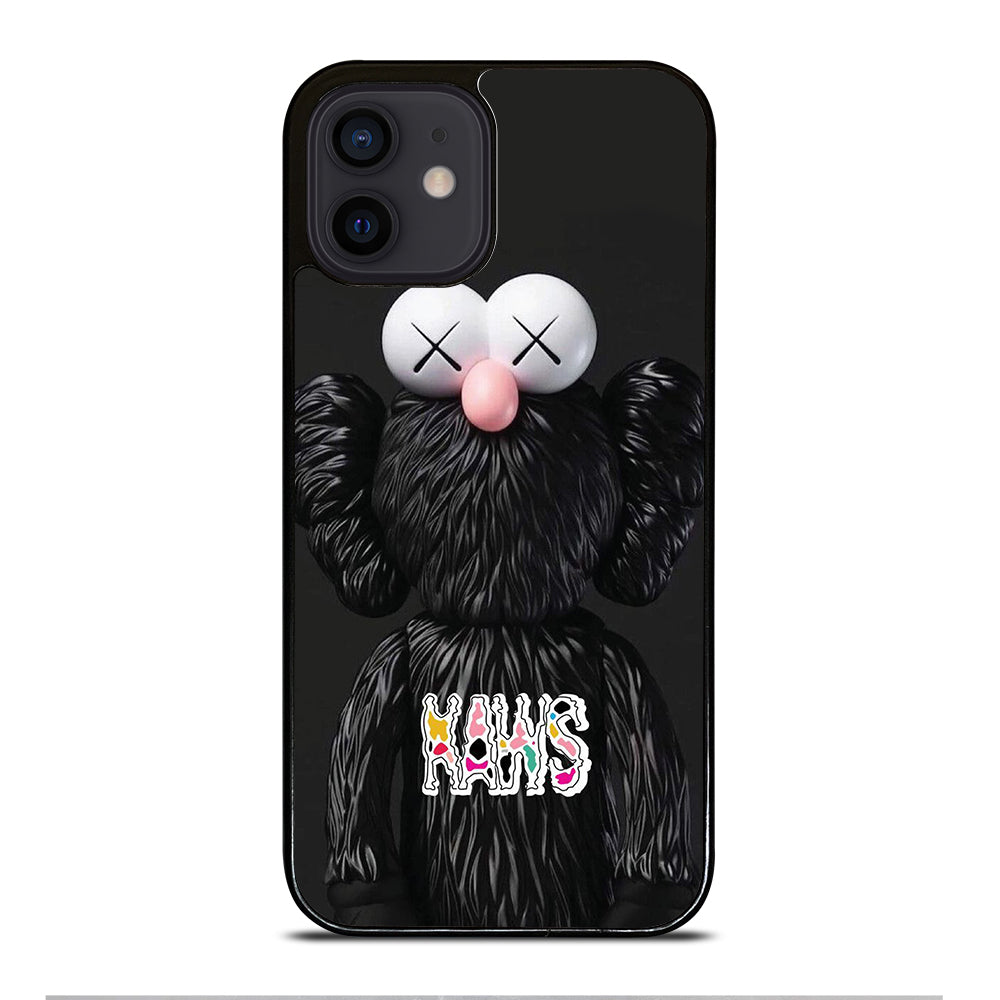 KAWS DESIGN LOGO BLACK iPhone 12 Mini Case Cover