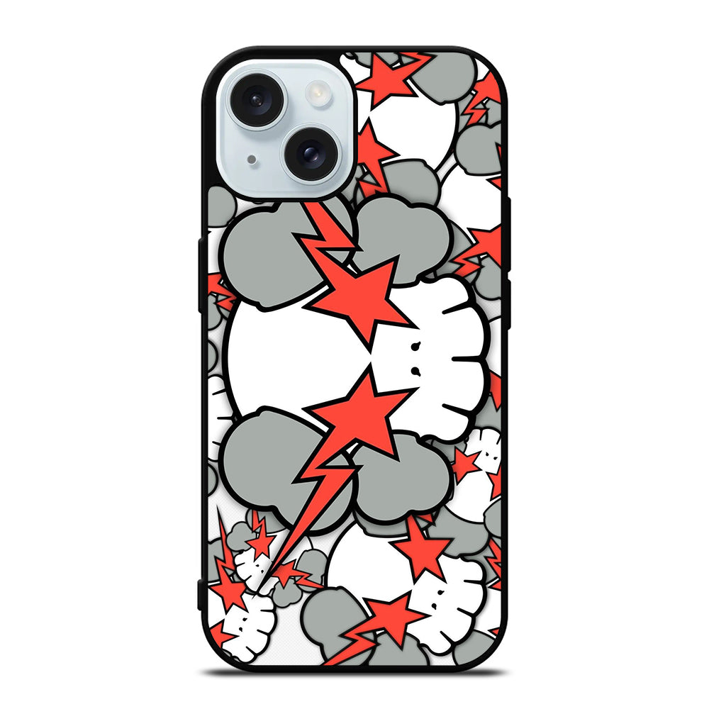 KAWS DESIGN PATTERN iPhone 15 Case Cover