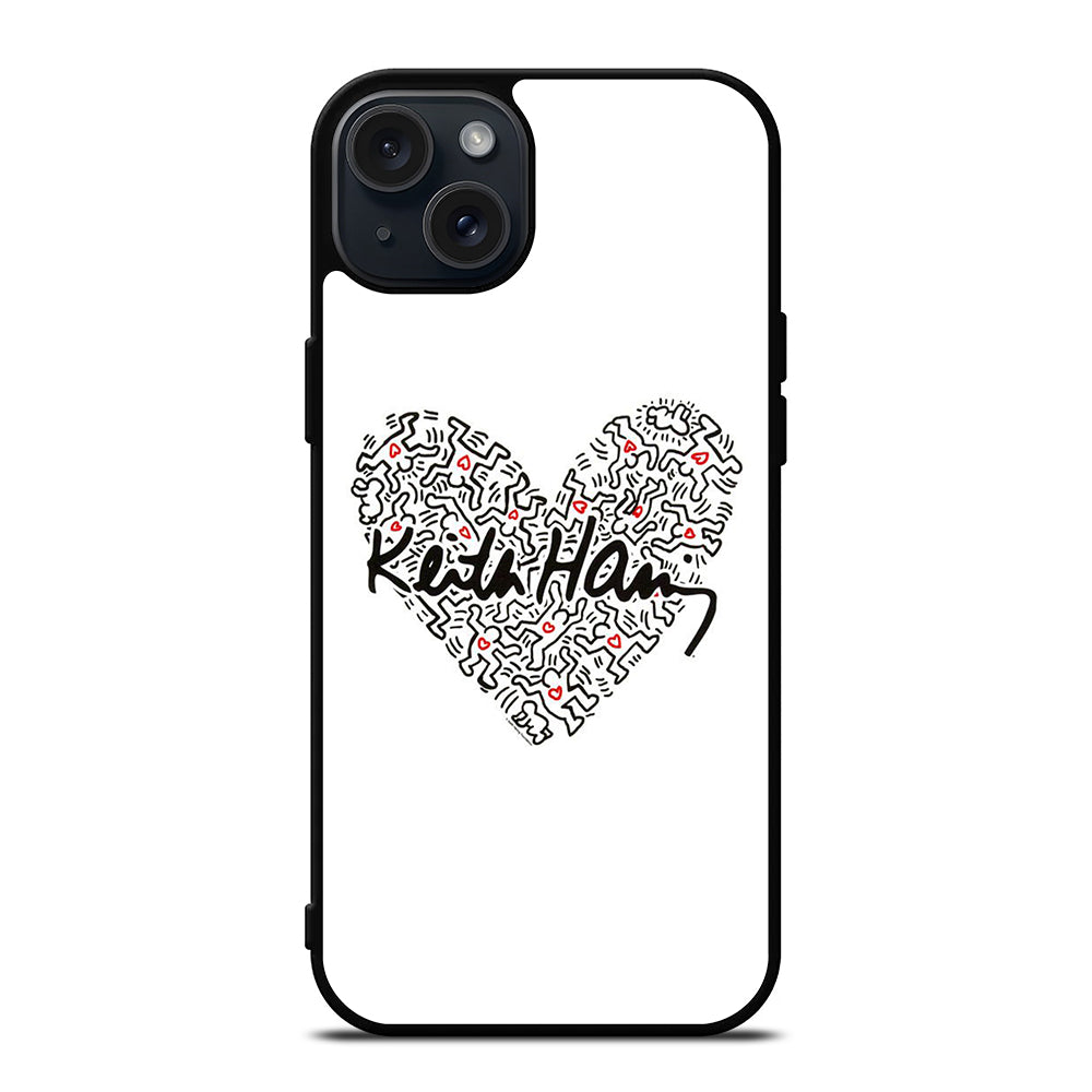 KEITH HARING ART LOVE 2 iPhone 15 Plus Case Cover