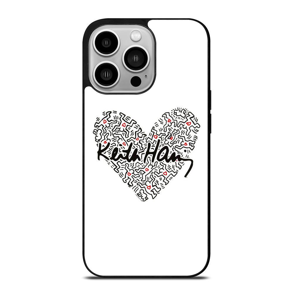 KEITH HARING ART LOVE 2 iPhone 14 Pro Case Cover