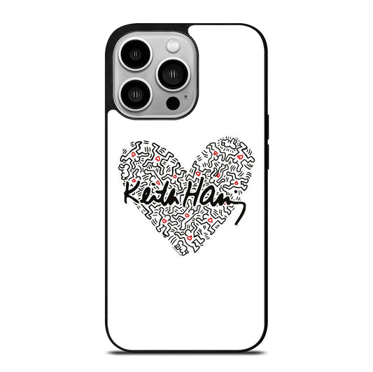 KEITH HARING ART LOVE 2 iPhone 14 Pro Case Cover