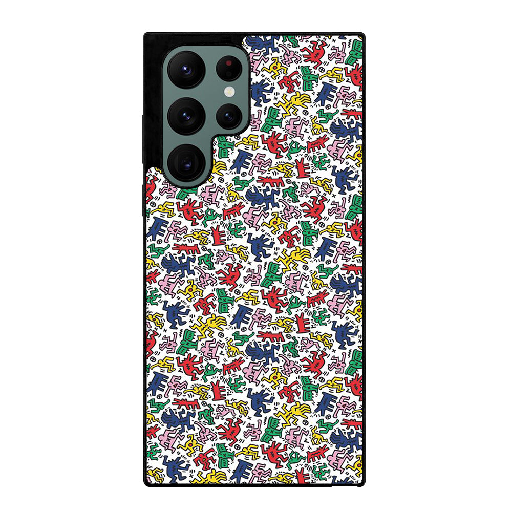 KEITH HARING ART PATTERN 2 Samsung Galaxy S22 Ultra Case Cover