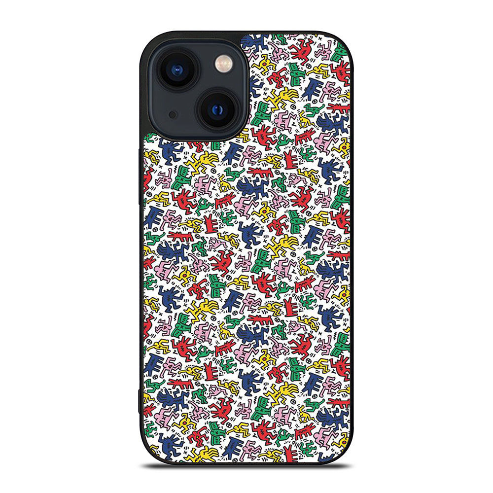 KEITH HARING ART PATTERN 2 iPhone 14 Plus Case Cover