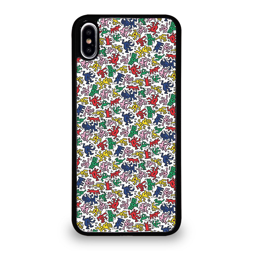KEITH HARING ART PATTERN 2 iPhone XS Max Case Cover