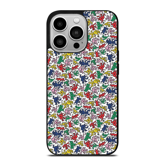 KEITH HARING ART PATTERN 2 iPhone 14 Pro Case Cover