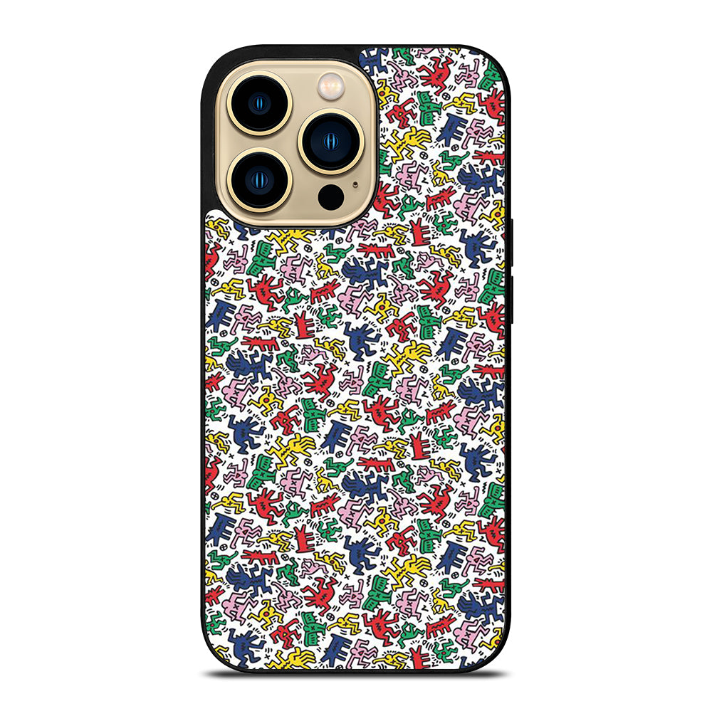 KEITH HARING ART PATTERN 2 iPhone 14 Pro Max Case Cover