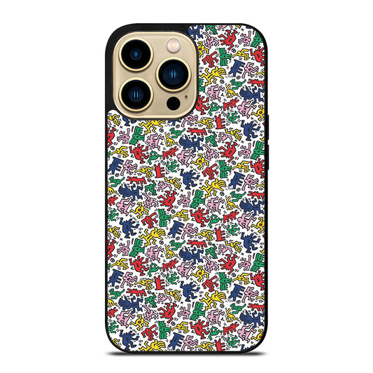 KEITH HARING ART PATTERN 2 iPhone 14 Pro Max Case Cover