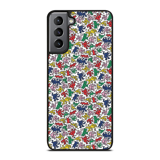 KEITH HARING ART PATTERN 2 Samsung Galaxy S21 Plus Case Cover