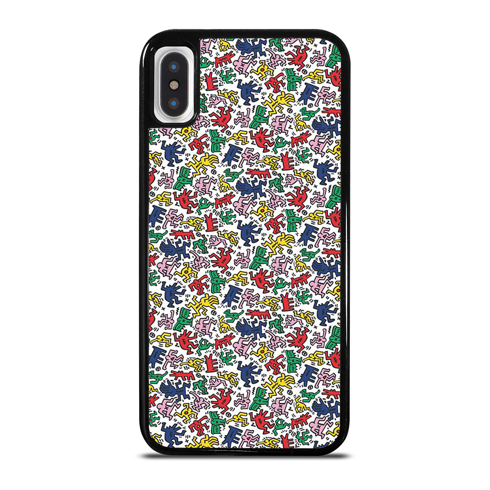 KEITH HARING ART PATTERN 2 iPhone X / XS Case Cover