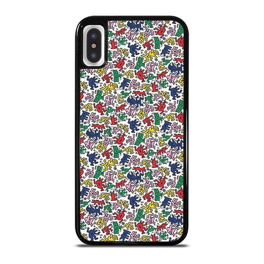 KEITH HARING ART PATTERN 2 iPhone X / XS Case Cover