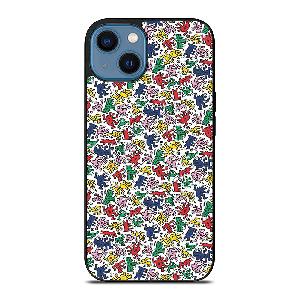 KEITH HARING ART PATTERN 2 iPhone 14 Case Cover